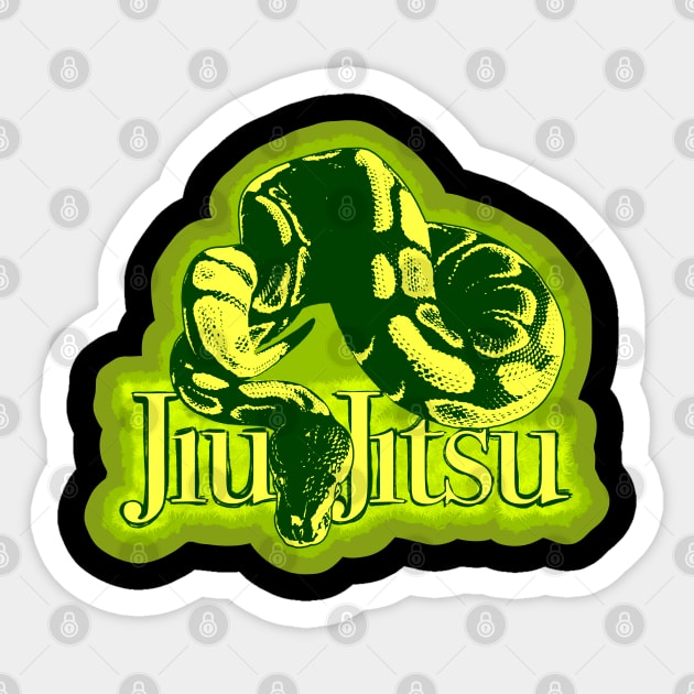 Boa constrictor Jiu Jitsu Sticker by undersideland